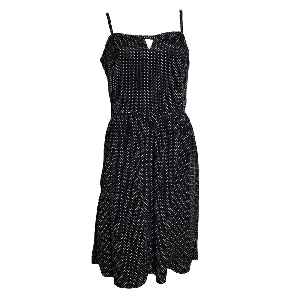 Old Navy Dress Womens Size 16‎ Black White Polka Dot Pullover Sleeveless